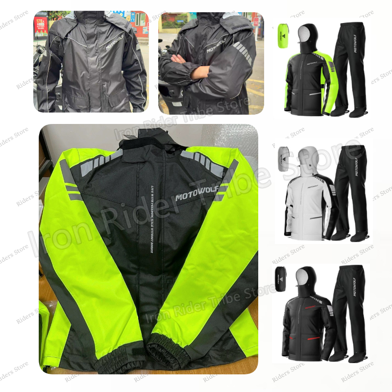 Cycling Commuter Rain Jacket - سترة واقية من المطر للدراجات النارية