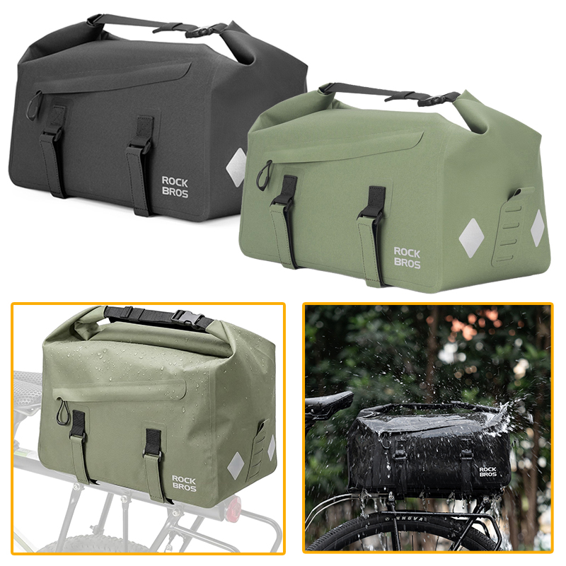 Panniers Waterproof Rear - حقيبة دراجة قابلة للتوسيع سعة 16
