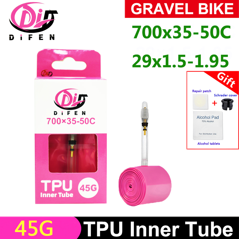45G DiFen بولي TPU الحصى دراجة - مراجعة Inner Tube 700C وسعره