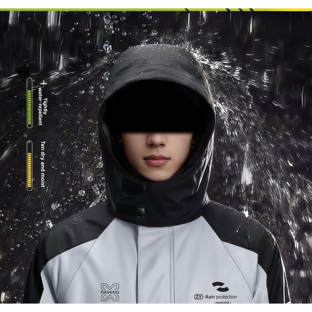 بدلة مطر للدراجات النارية مكون - مراجعة Cycling Commuter Rain Jacket وسعره