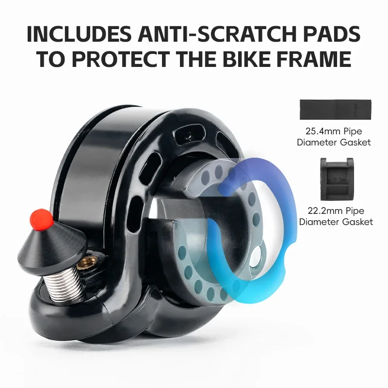 ROCKBROS جرس الدراجة لركوب الد - مراجعة Bell Handlebar Ring وسعره