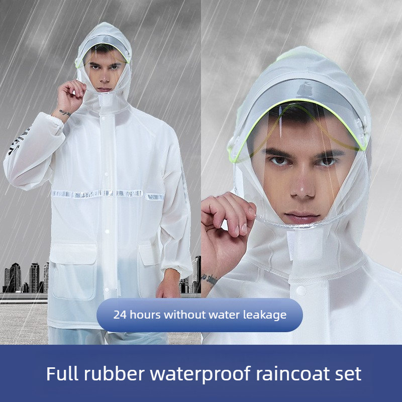 بدلة مطر عاكسة للضوء مكونة من  - مراجعة Cycling Commuter Rain Jacket وسعره
