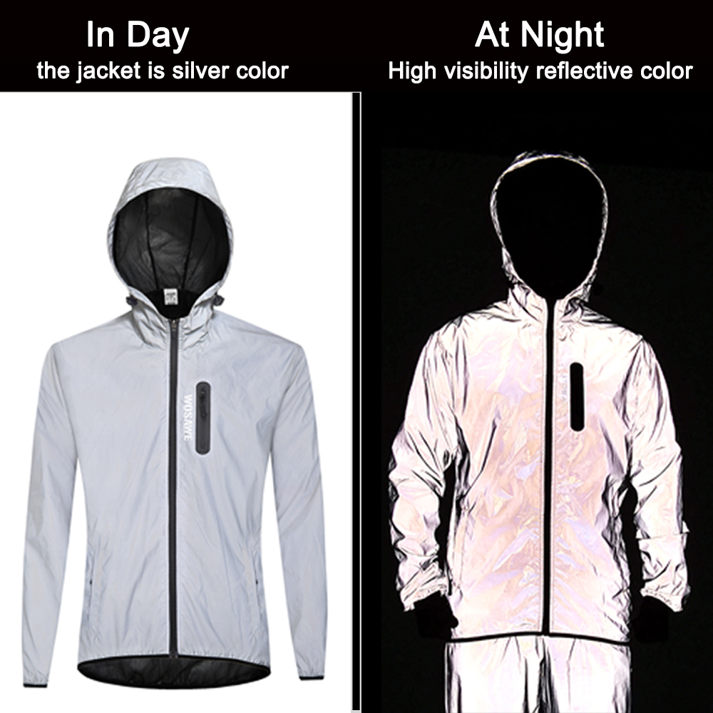 سترة WOSAWE للرجال عاكسة للضوء - مراجعة Cycling Rain Jacket Commute وسعره