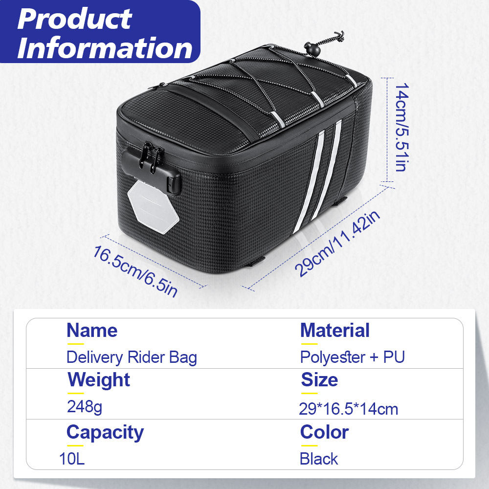 حقيبة مقعد خلفي للدراجة مع قفل - مراجعة Panniers Waterproof Rear وسعره