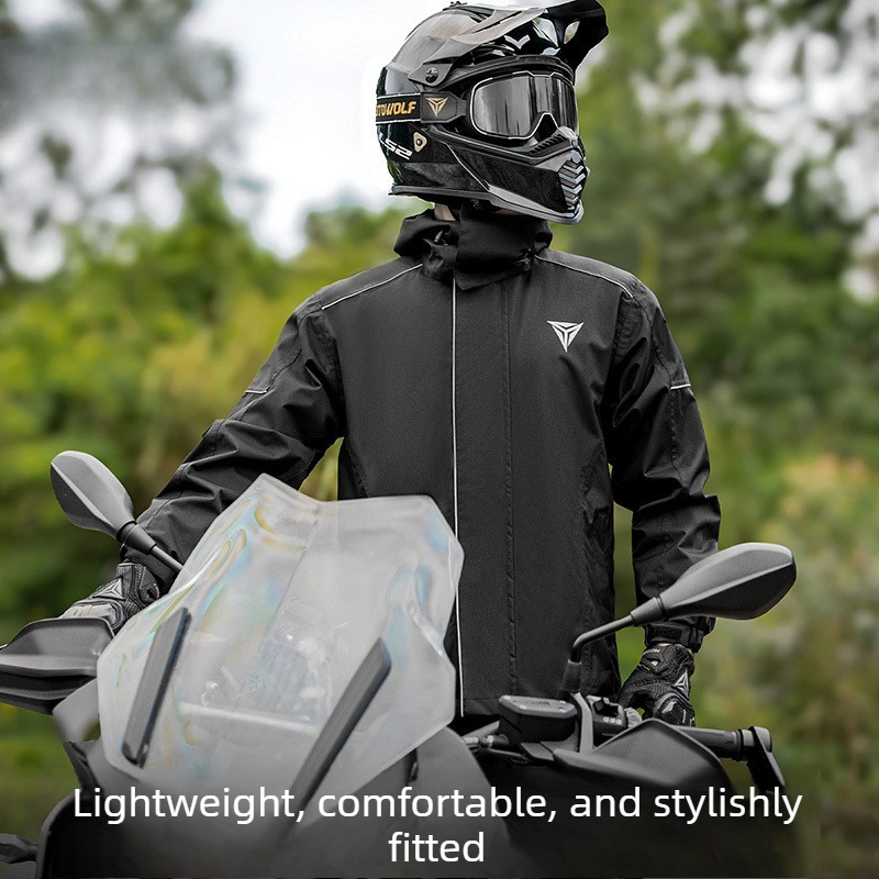بدلة مطر للدراجات النارية، ستر - مراجعة Cycling Commuter Rain Jacket وسعره