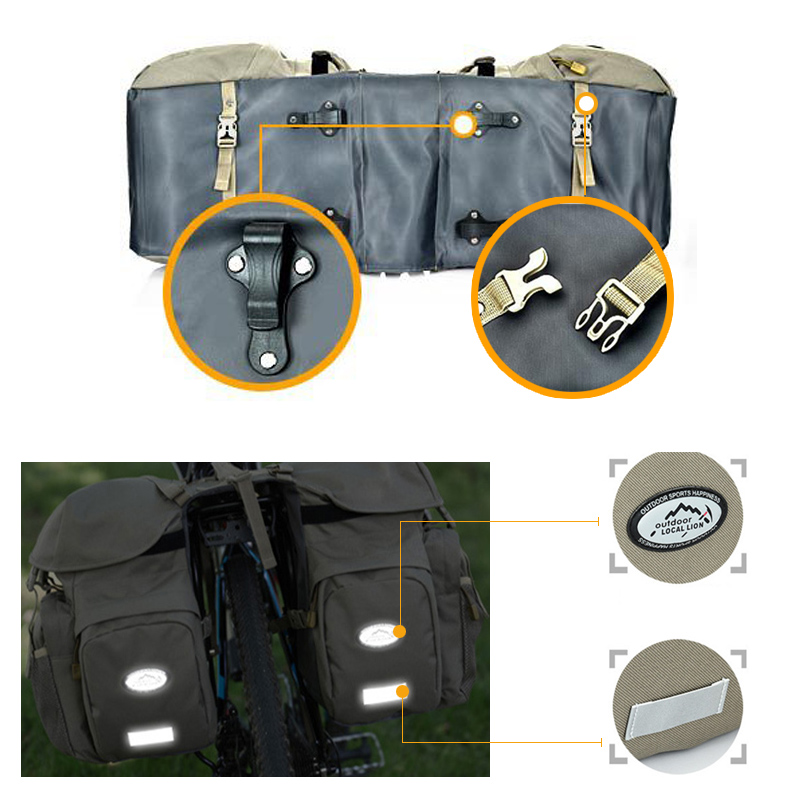 حقيبة خلفية مزدوجة للدراجة، حق - مراجعة Panniers Waterproof Rear وسعره