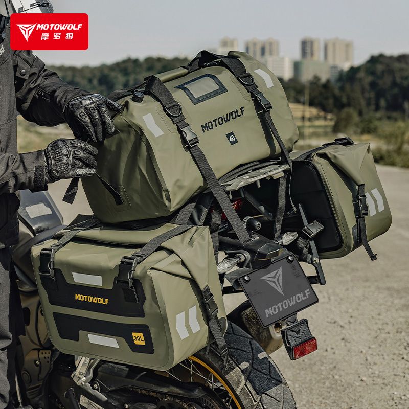 حقيبة خلفية للدراجات النارية م - مراجعة Panniers Waterproof Rear وسعره