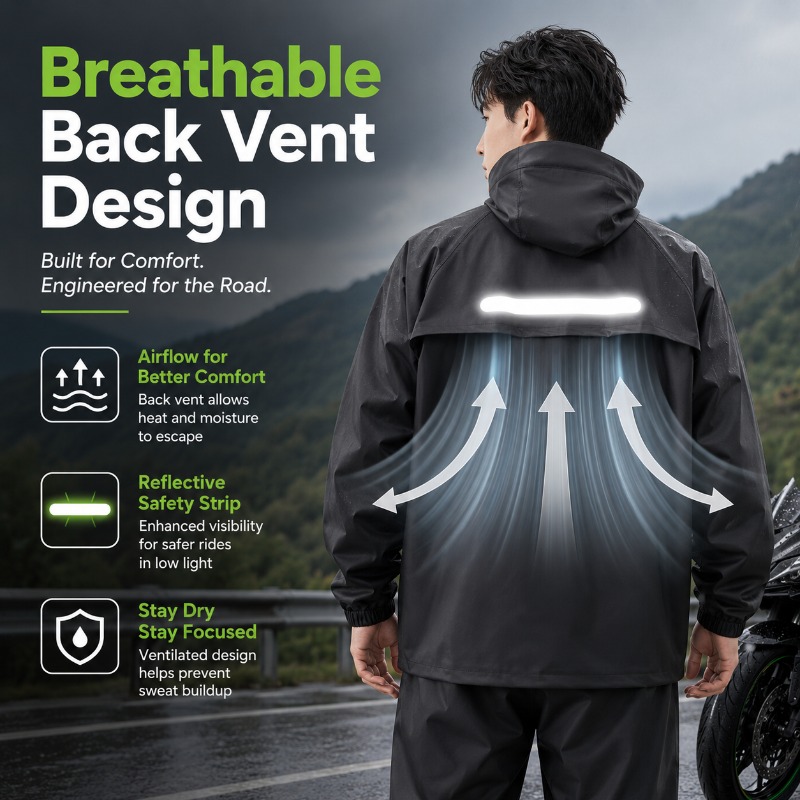 بدلة مطر للدراجات الهوائية مقا - مراجعة Cycling Commuter Rain Jacket وسعره