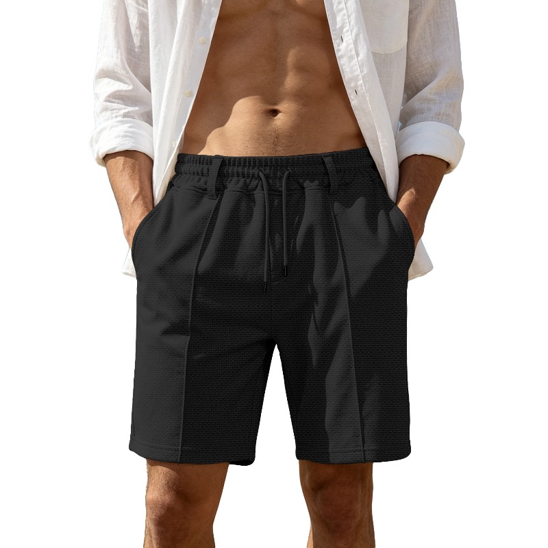 شورت رياضي رجالي بلون موحد وتص - مراجعة Cycling Shorts For Commute وسعره