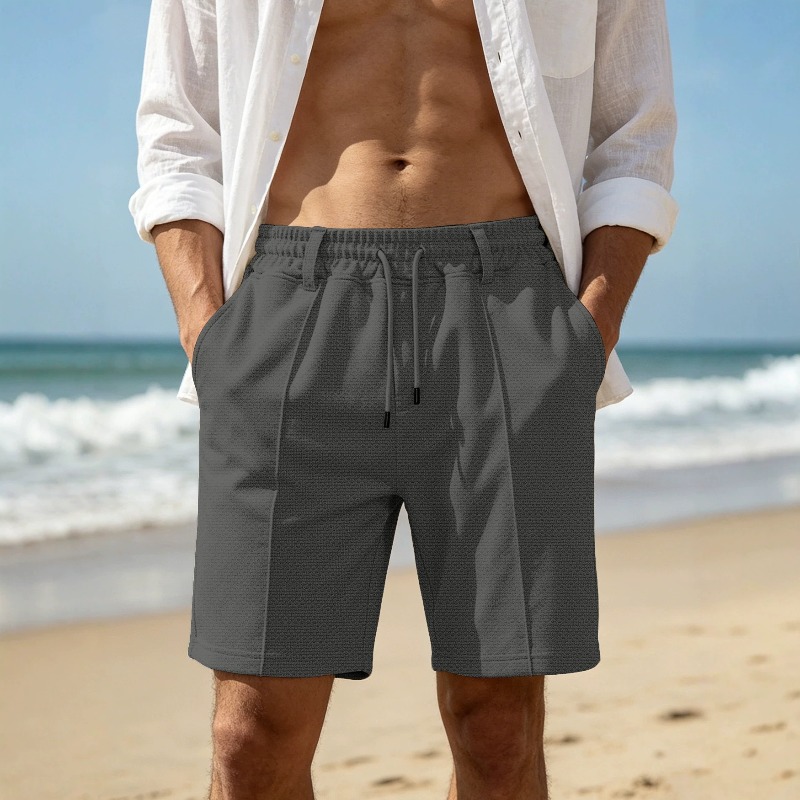 شورت رياضي رجالي بلون موحد وتص - مراجعة Cycling Shorts For Commute وسعره