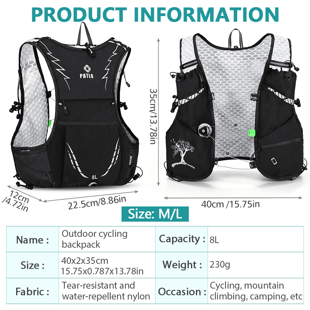 حقيبة ظهر NEWBOLER سعة 8 لتر ل - مراجعة Cycling Commute Backpack وسعره