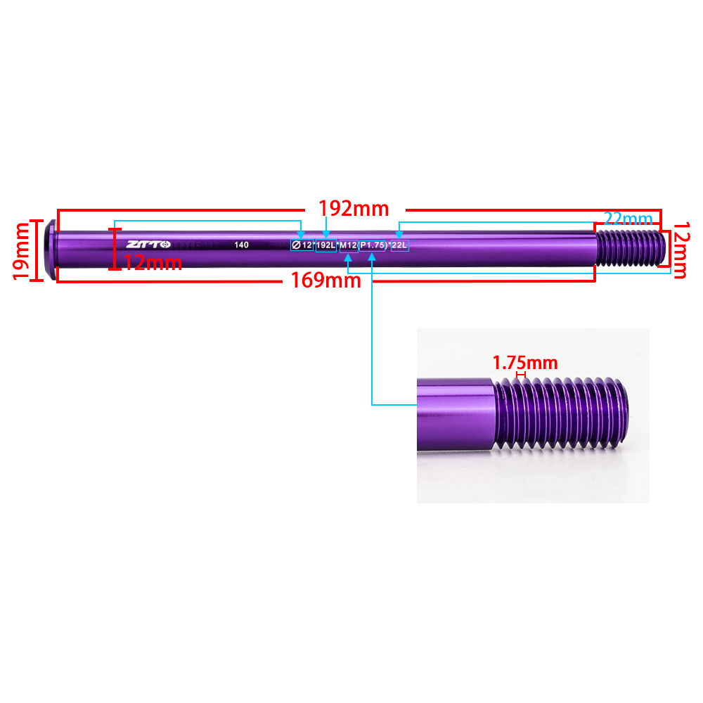 ZTTO M12xP1.0/1.5/1.75 محور تث - مراجعة Dynamo Hub Front وسعره