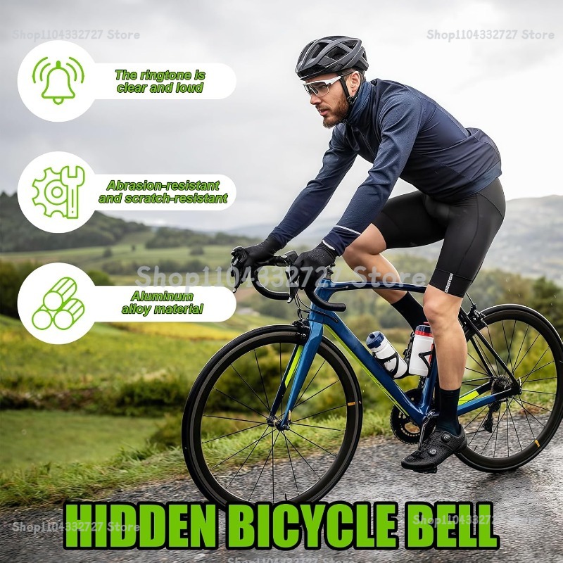 جرس دراجة غير مرئي من السبائك، - مراجعة Bell Handlebar Ring وسعره