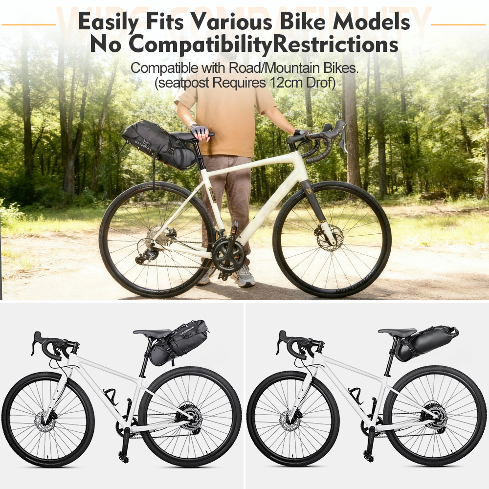 NEWBOLER دراجة السرج حقيبة حام - مراجعة Panniers Waterproof Rear وسعره