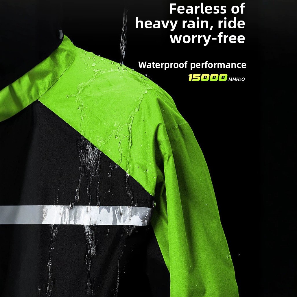 بدلة دراجات نارية مقاومة للماء - مراجعة Cycling Commuter Rain Jacket وسعره
