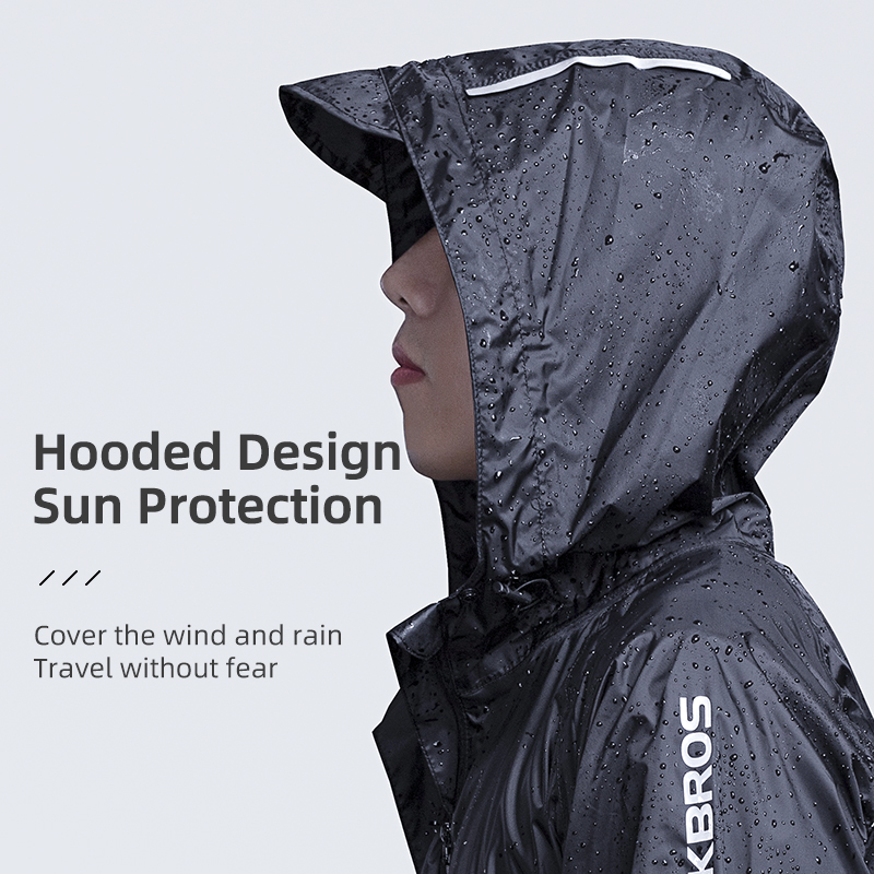 ROCKBROS مقاوم للماء ركوب الدر - مراجعة Cycling Rain Jacket Commute وسعره