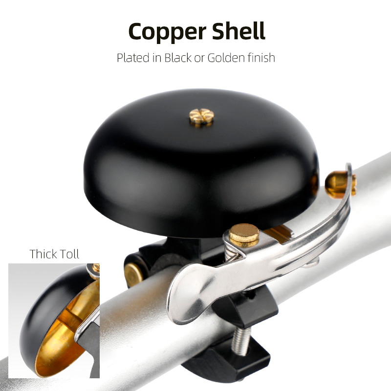 Deemount دورة كلاسيكية النحاس  - مراجعة Bell Handlebar Ring وسعره